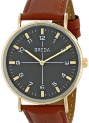 Breda Men's 1646B Analog Display Quartz Brown Watch