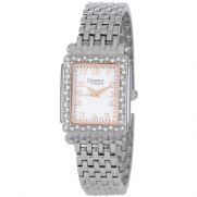 Caravelle by Bulova Women's 43L127 Crystal Set Case with Rose-Tone Accent Watch