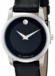 Movado Women's 0606503 Museum Stainless Steel and Leather Strap Watch