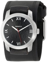 Nemesis Men's HST068K Elite Collection Roman Numeral Black Leather Band Watch Watch