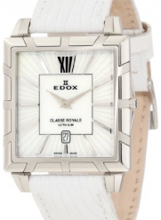 Edox Women's 26022 3 NAIN Classe Royale Rectangular Date Watch