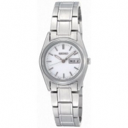 Seiko Women's SXA117P1 White Dial Stainless Steel Watch
