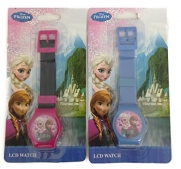 Disney Frozen Queen Elsa and Princess Anna Digital LCD Wrist Watch Boys Stocking Stuffer - 2 Piece