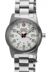 Wenger Swiss Military Women's 72939 Classic Field White Dial Steel Bracelet Military Watch