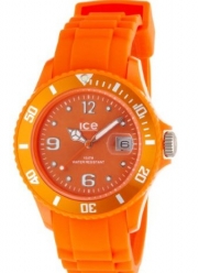 Ice-Watch Unisex SI.OE.U.S.09 Sili Collection Orange Plastic and Silicone Watch