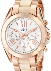 Burgi Women's BUR094RG Analog Display Swiss Quartz Rose Gold Watch