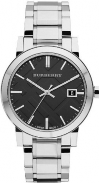 Burberry Men's BU9001 Large Check Stainless Steel Bracelet Watch