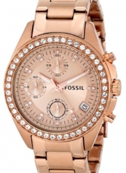 Fossil Women's ES3352 Decker Chronograph Stainless Steel Watch - Rose Gold-Tone