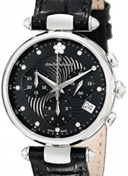 Claude Bernard Women's 10215 3 NPN2 Dress Code Chronograph Analog Display Swiss Quartz Black Watch