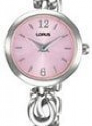 Lorus Ladies Link Watch with Pink Dial
