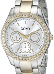 XOXO Women's XO5429  Rhinestone-Accented Two-Tone Bracelet Watch