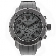 TW Steel Men's TW128 Grandeur Tech Black Rubber Chronograph Dial Watch