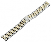MICHELE MS18AT285048 18mm Stainless Steel Two Tone Watch Bracelet