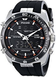 Pulsar Men's PW6009 Analog Display Japanese Quartz Black Watch
