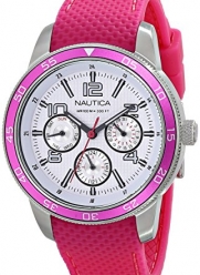 Nautica Women's N15634M  NCT Pink Perforated Silicone Watch