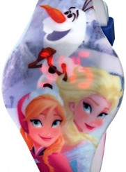 Disney Kids' FZN3630 Frozen Anna and Elsa Digital Display Watch With Graphic Band