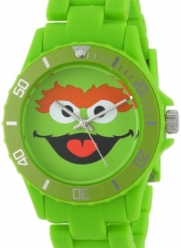 Sesame Street SW6328OS Oscar the Grouch Green Link Watch