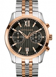 Wittnauer WN3035 Chronograph Stainless Steel Two-Tone Black Dial Men's Watch