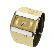 Nike Women's C0024-773 Merge Attract Gold Leather Watch