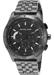 Michael Kors Outrigger Chronograph Black Dial Gunmetal Ion-plated Mens Watch MK8374