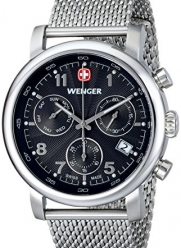 Wenger Men's 01.1043.102 Urban Classic Chrono Analog Display Swiss Quartz Silver Watch