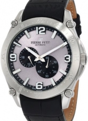 Pierre Petit Men's P-804A Serie Le Mans Automatic Sunray Dial Genuine Leather Watch