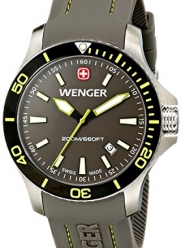 Wenger Men's 01.0641.110 Sea Force 3H Analog Display Swiss Quartz Grey Watch