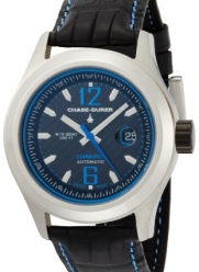 Chase-Durer Men's 990.2BL-ALLI Starburst Automatic Blue-Stitched Leather Strap Watch
