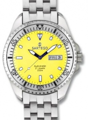 Men's Self - Winding Sartego Ocean Master Watch Yellow Dial