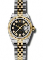 Rolex 179173 Lady Dayjust-18K yellow gold Jubilee bracelet