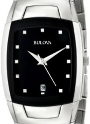 Bulova Men's 96G46 Stainless Steel Watch with Link Bracelet