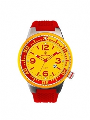 Kienzle Poseidon Men's S Slim Watch - Red and Yellow
