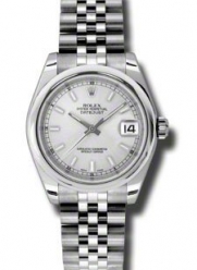 Rolex Datejust Silver Dial Automatic Stainless Steel Ladies Watch 178240SSJ