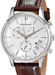 Claude Bernard Men's 01002 3 AIN Classic Chronograph Analog Display Swiss Quartz Brown Watch