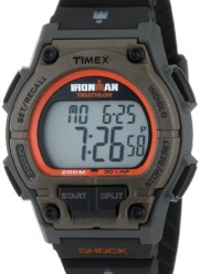 Timex Men's T5K341 Ironman Classic Shock 30-Lap Orange/Black Resin Strap Watch