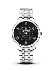 Eterna Women's 2510.41.45.0273 Artena Swiss Made Black Dial Stainless Steel Bracelet Watch