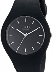 TKO ORLOGI Unisex TK643BK Candy II Analog Display Quartz Black Watch