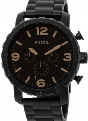 Fossil JR1356 Nate Stainless Steel Watch Black