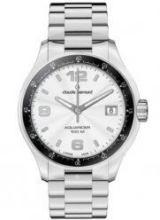 Claude Bernard Women's 70169 3 AIN Aquarider Silver Dial Stainless Steel Date Watch