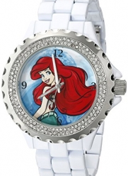 Disney Women's W001815 Ariel Analog Display Analog Quartz White Watch