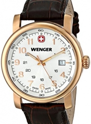 Wenger Men's 01.1041.109 Urban Classic 3H Analog Display Swiss Quartz Brown Watch