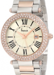 Freelook Women's HA1538RGM-2 Silver-Rose Gold Swarovski Bezel Watch