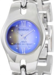 Armitron Women's 752453BLU NOW Silver-Tone Teal Degrade Dial Dress Watch