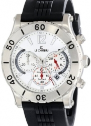 Le Chateau Men's 5439m_sil Sport Dinamica Chronograph Stainless Steel Rubber Band Watch
