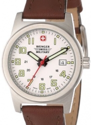 Wenger Swiss Military Women's 72920 Classic Field White Dial Brown Leather Military Watch