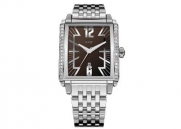RSW Men's 4220.BS.S0.9.D1 Hampstead Sapphire Crystal Brown Dial Chronograph Diamond Watch
