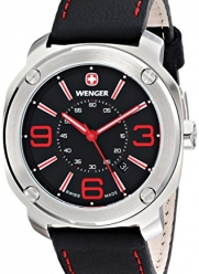 Wenger Men's 01.1051.103 Escort Analog Display Swiss Quartz Black Watch