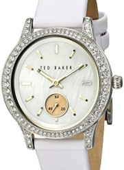 Ted Baker Women's TE2117 Vintage Glam Analog Display Japanese Quartz White Watch