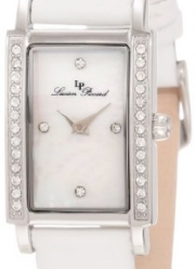 Lucien Piccard Women's 11673-02MOP Monte Baldo Crystal White Leather Watch