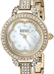 Badgley Mischka Women's BA/1342WMGB Swarovski Crystal-Accented Bracelet Watch